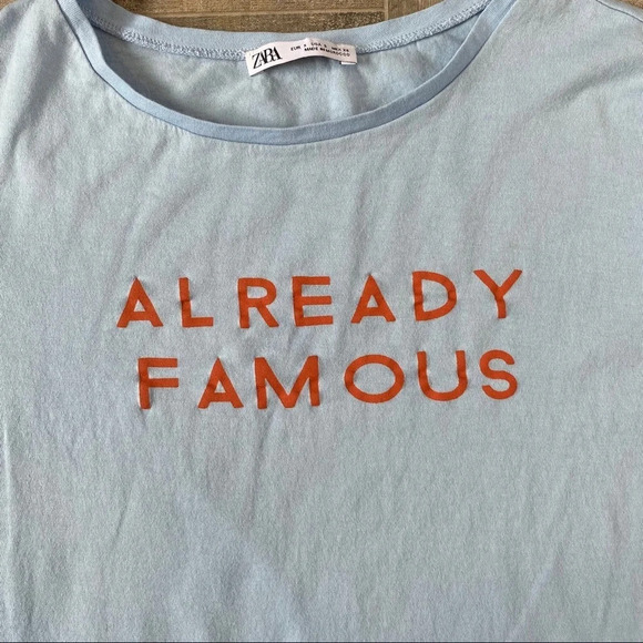 Zara Already Famous Graphic Tee - Picture 4 of 6